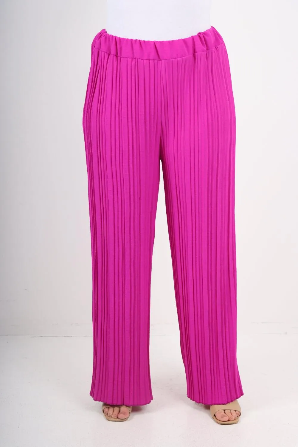 Pleated Elasticated Waist Trousers