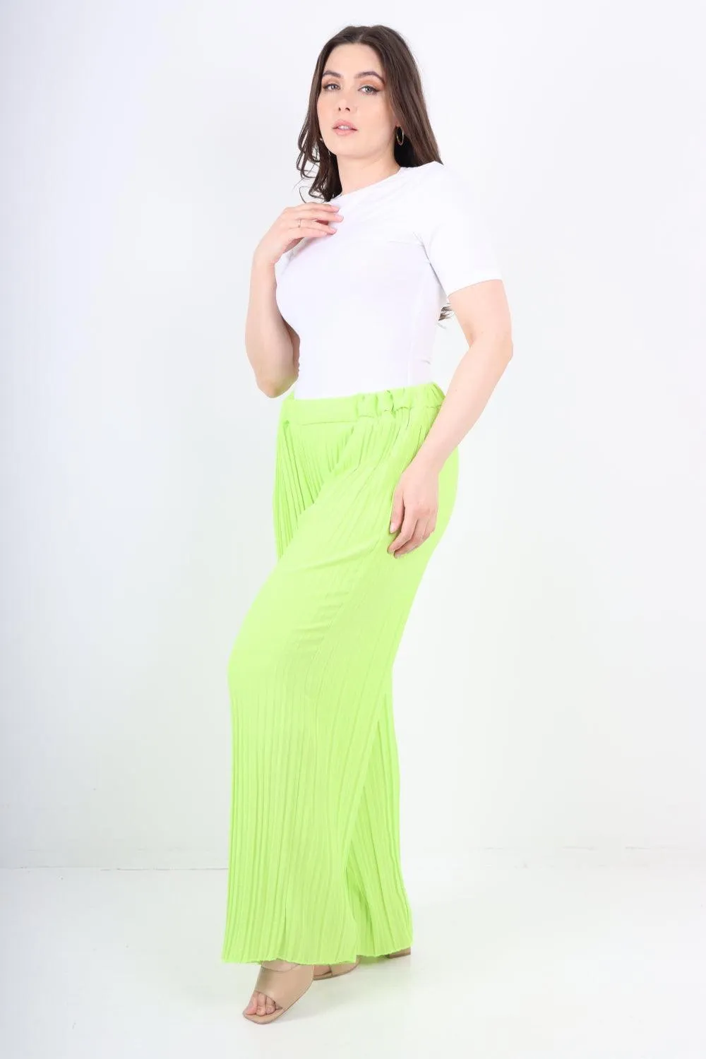 Pleated Elasticated Waist Trousers