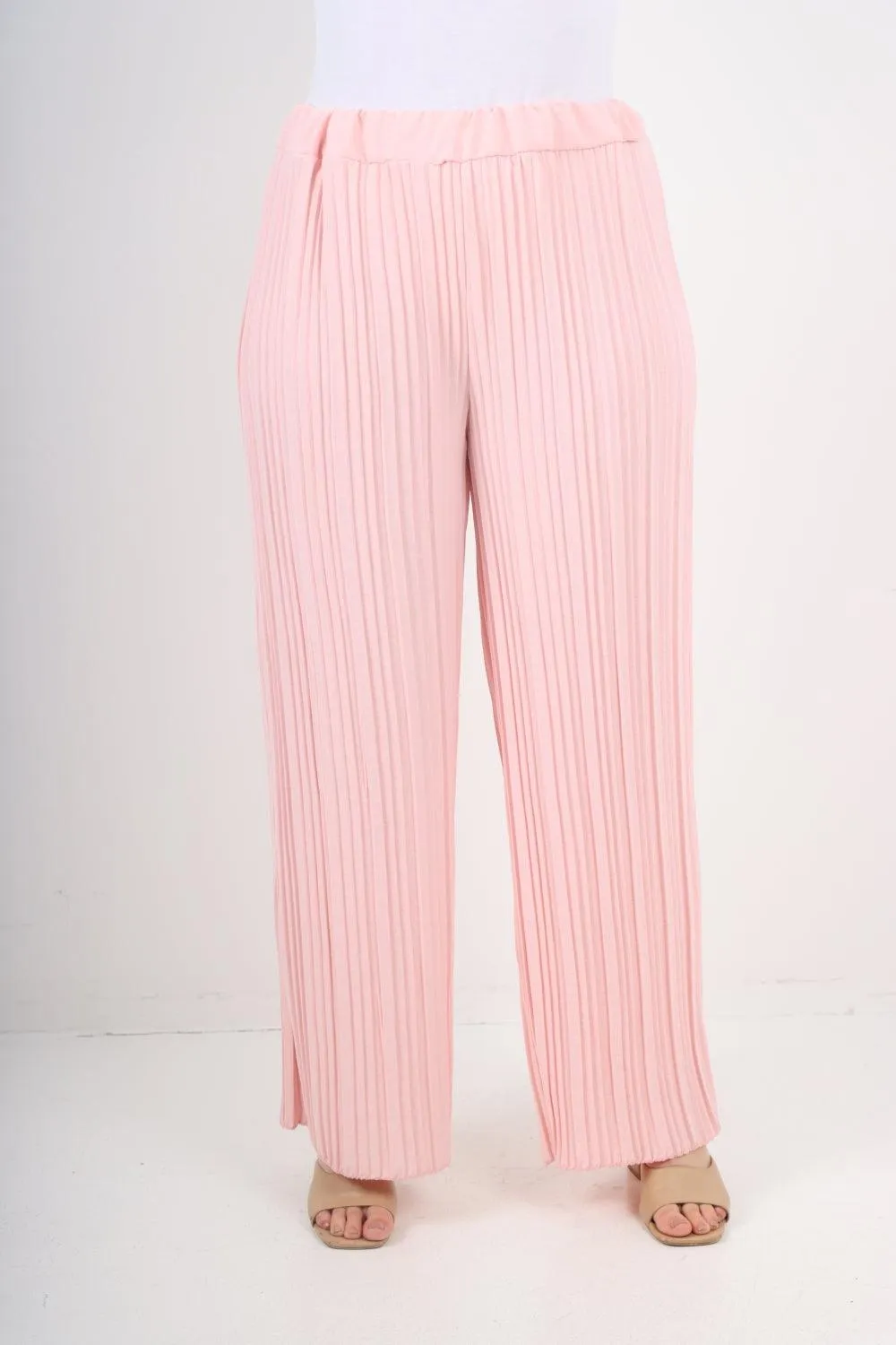 Pleated Elasticated Waist Trousers