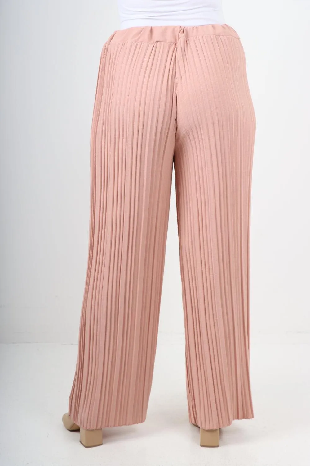 Pleated Elasticated Waist Trousers