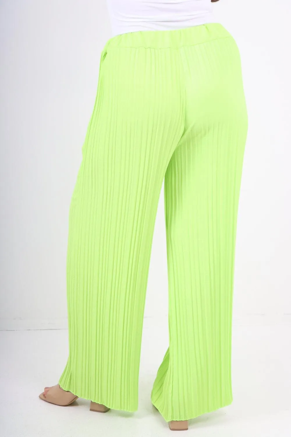 Pleated Elasticated Waist Trousers