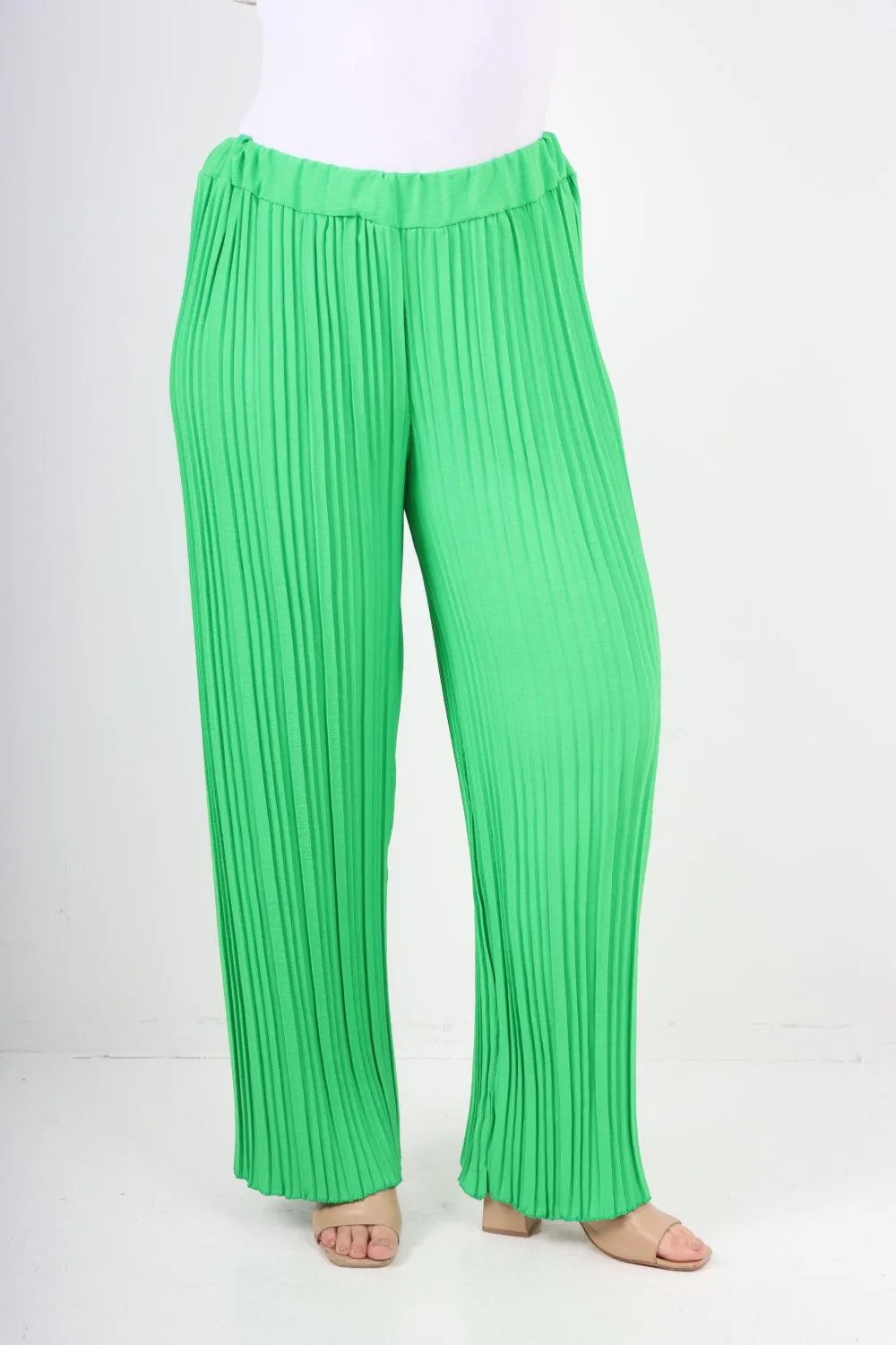 Pleated Elasticated Waist Trousers