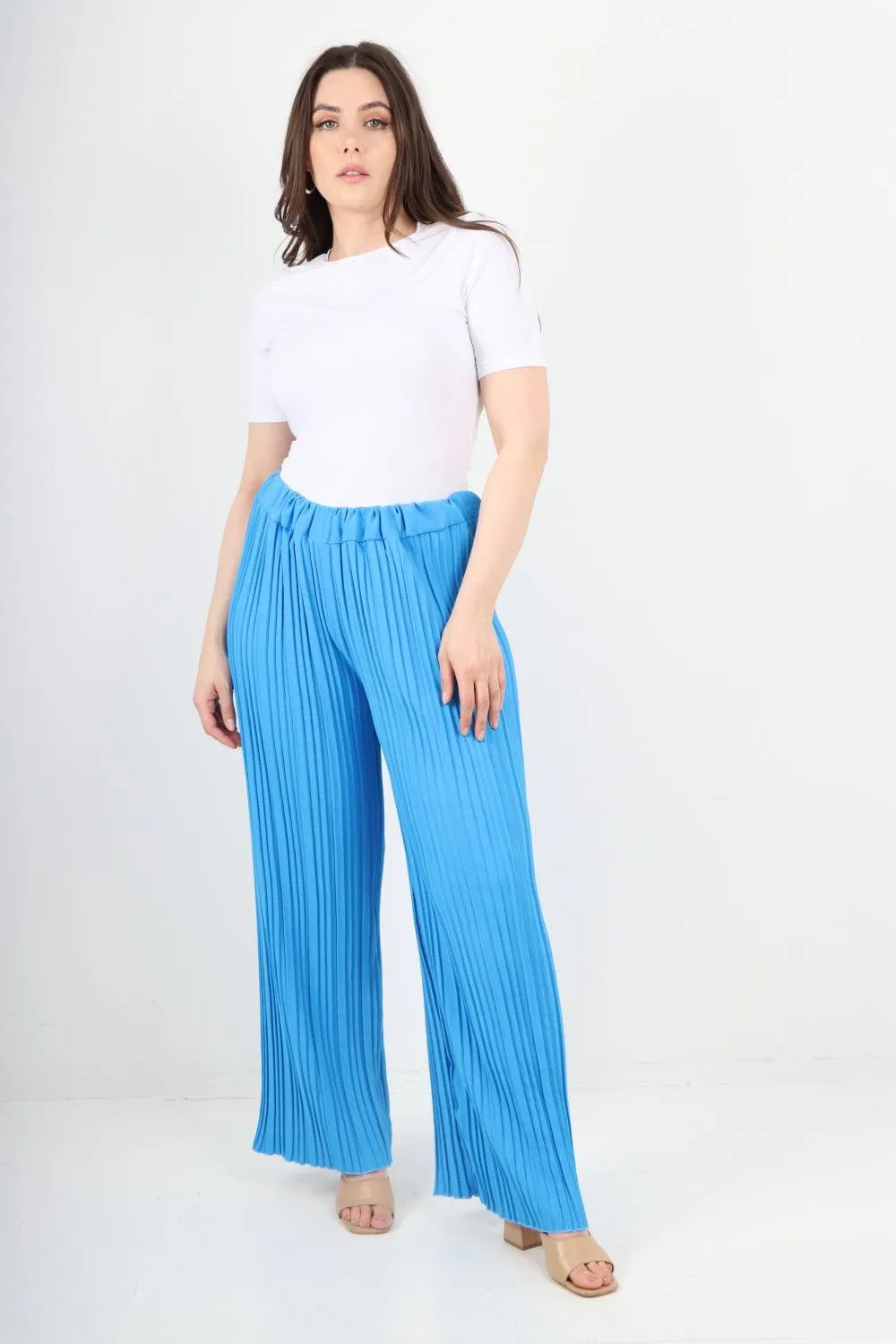 Pleated Elasticated Waist Trousers