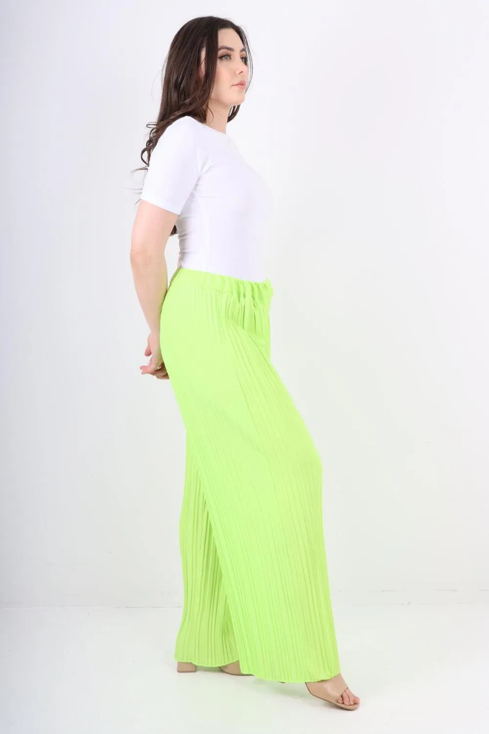 Pleated Elasticated Waist Trousers