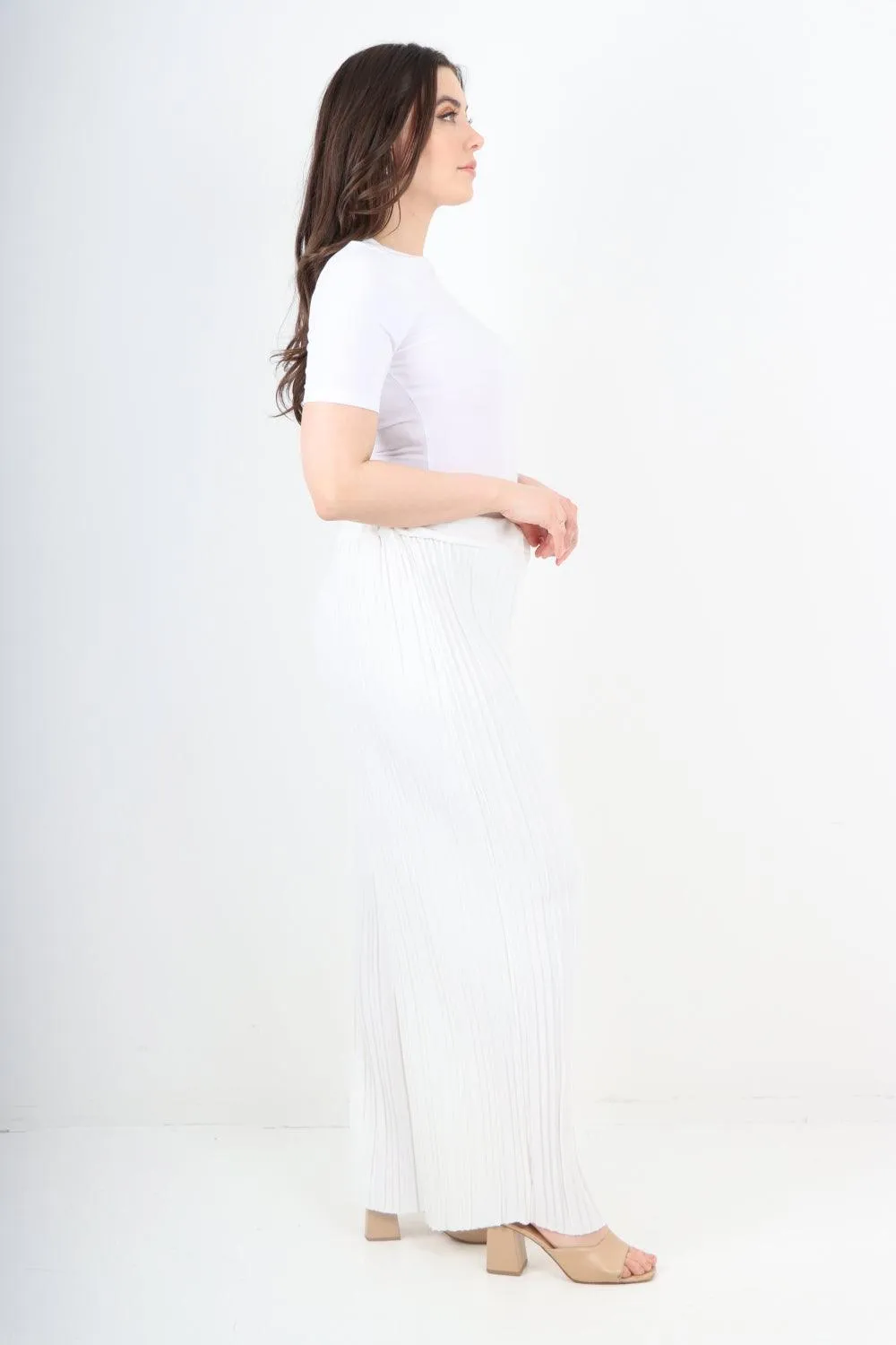 Pleated Elasticated Waist Trousers