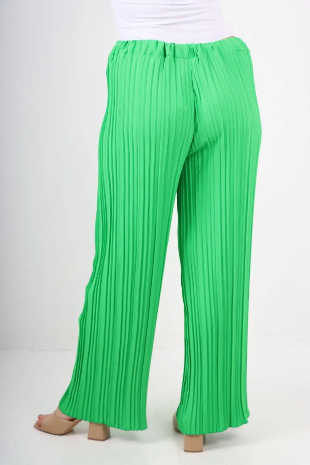 Pleated Elasticated Waist Trousers