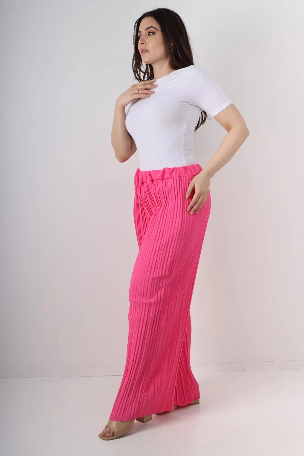 Pleated Elasticated Waist Trousers