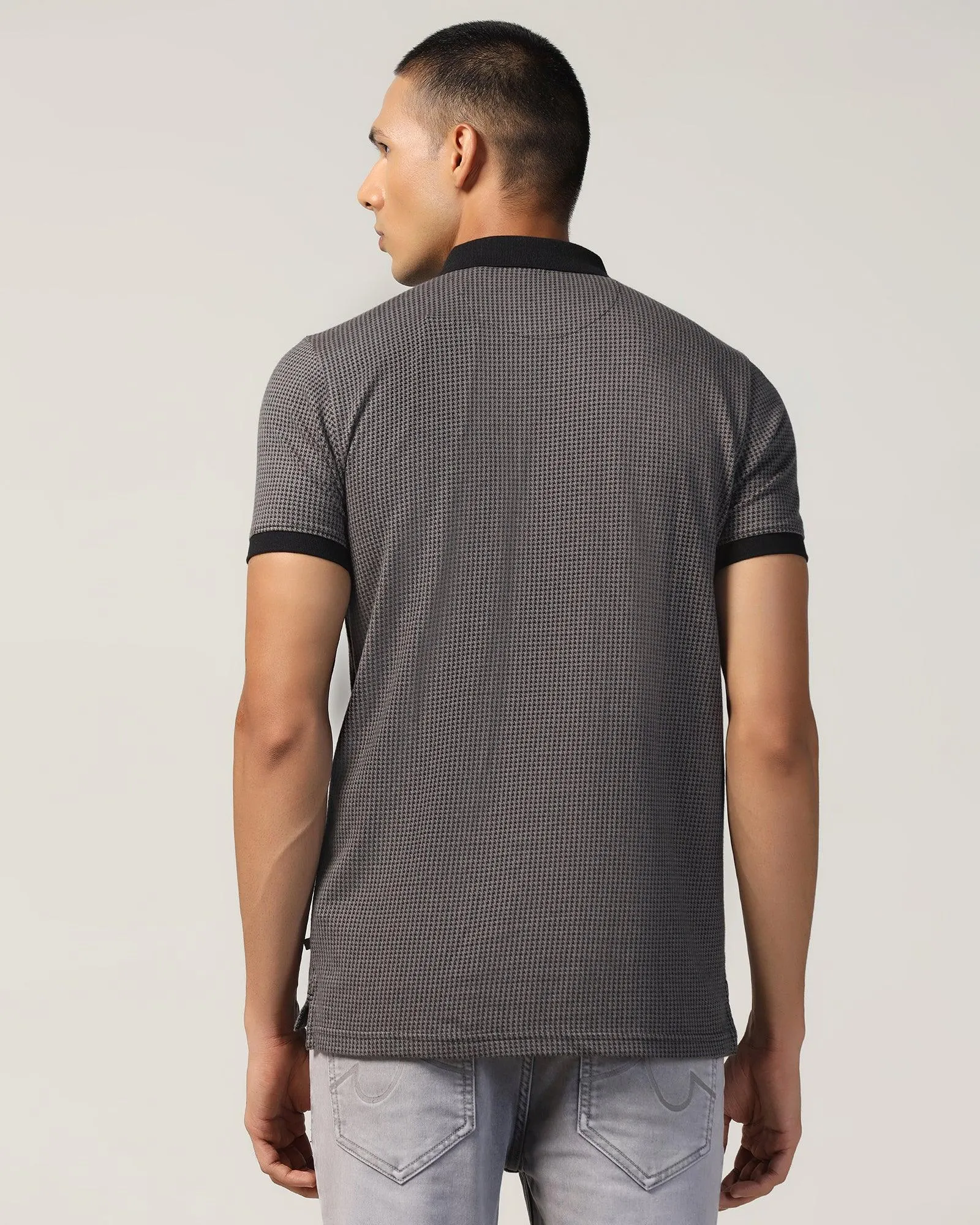 Polo Grey Structure T-Shirt - Keiji