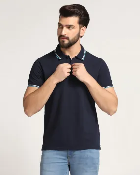 Polo Ink Blue Solid T-Shirt - Ollie