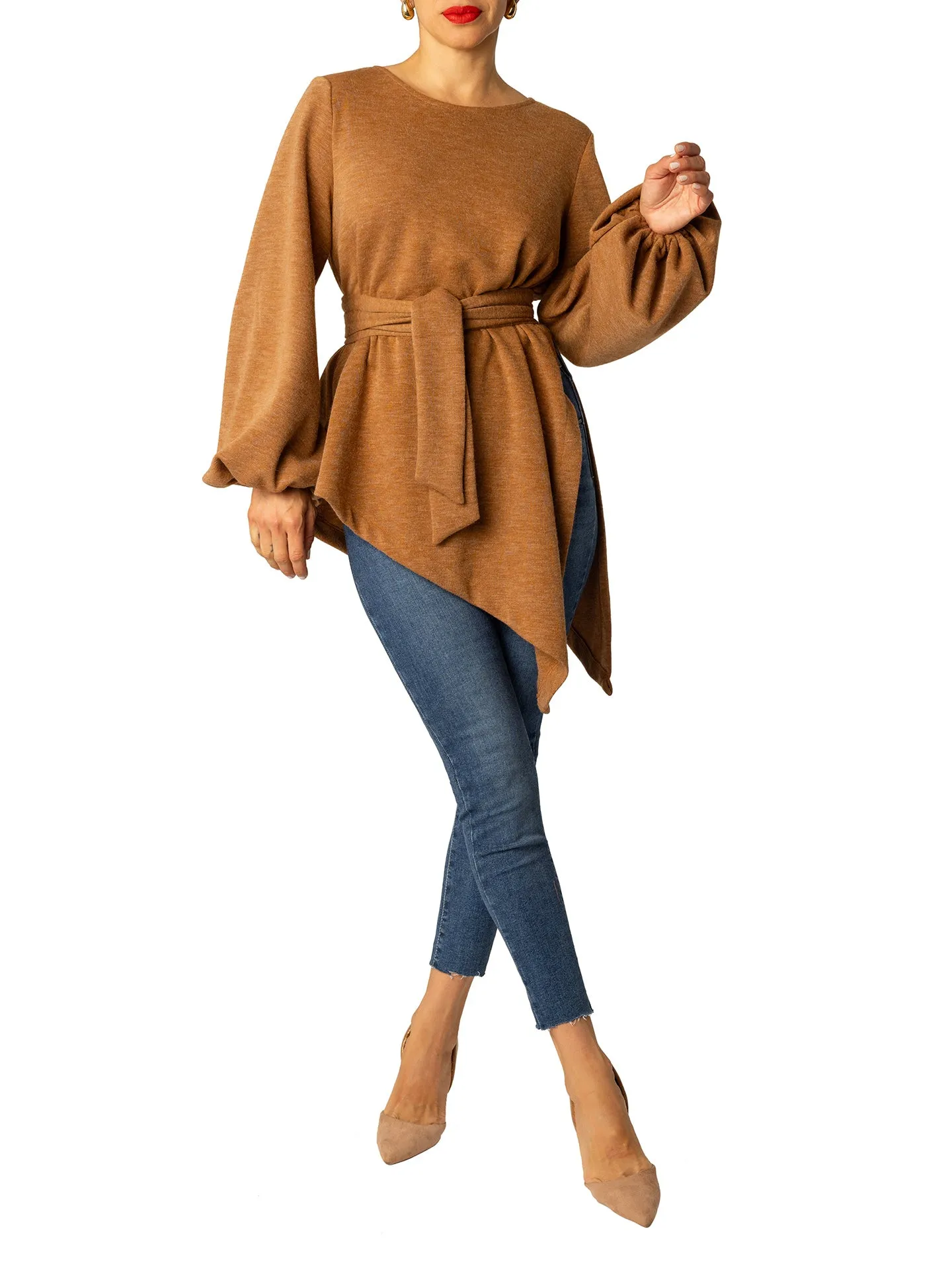 "Daniela" Asymmetric Camel Top