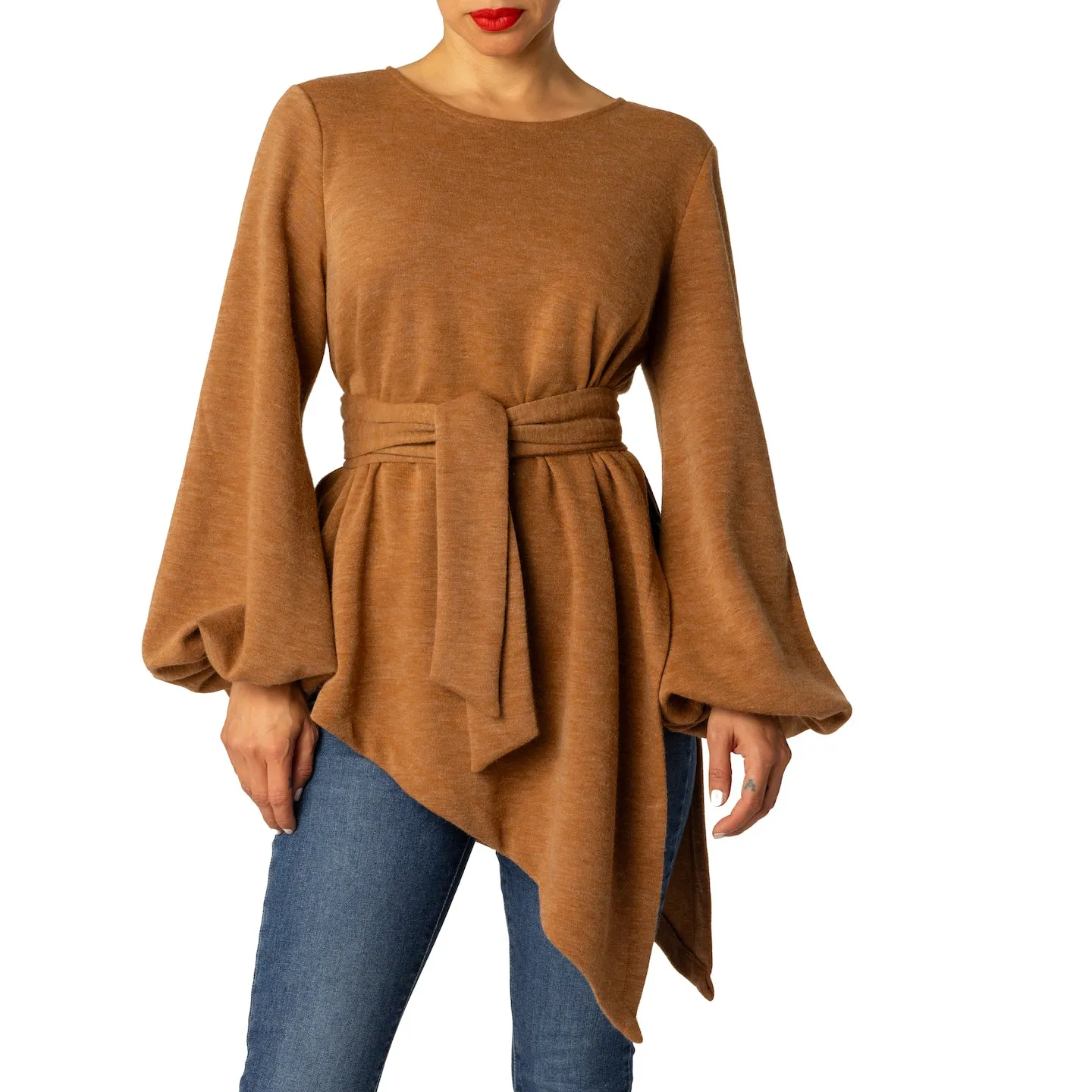 "Daniela" Asymmetric Camel Top