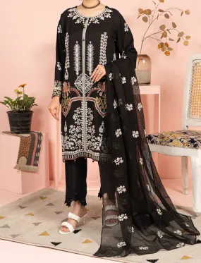 "ELAHEH" Cotton Net Embellished Two Piece Suit