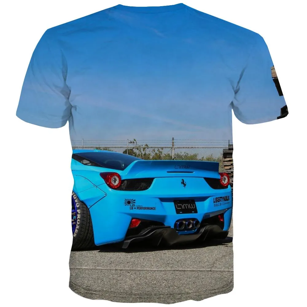 Racing Car T shirts Men Metal Tshirts Cool City Tshirts Casual Gray Tshirt Printed Retro Tshirt Anime