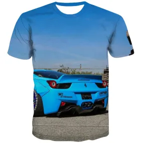 Racing Car T shirts Men Metal Tshirts Cool City Tshirts Casual Gray Tshirt Printed Retro Tshirt Anime