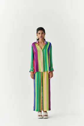 Rainbow  Shirt And Trousers Co-Ord