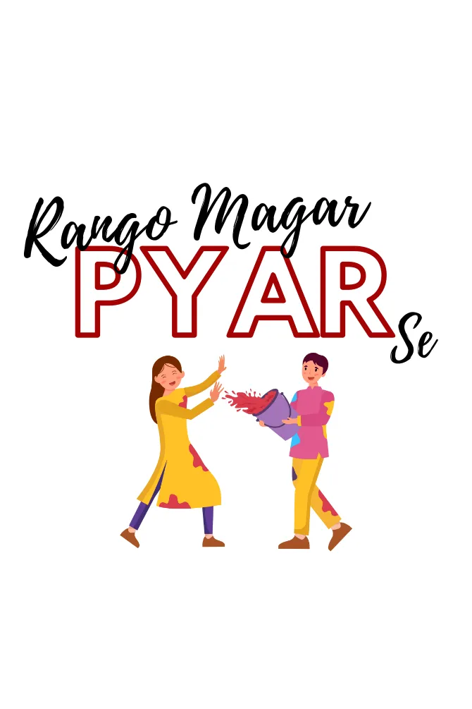 Rango Magar Pyar Se Holi T-shirt for women