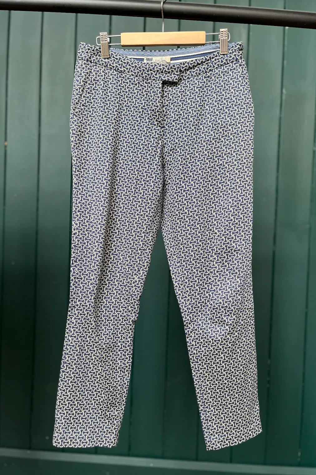 Re-Wear Seasalt Navy w/ White Print Trousers