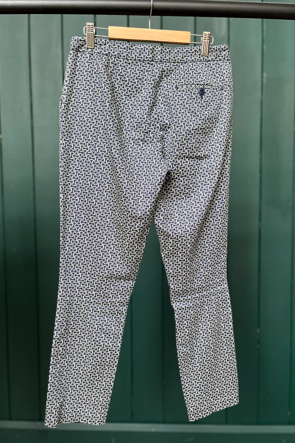 Re-Wear Seasalt Navy w/ White Print Trousers