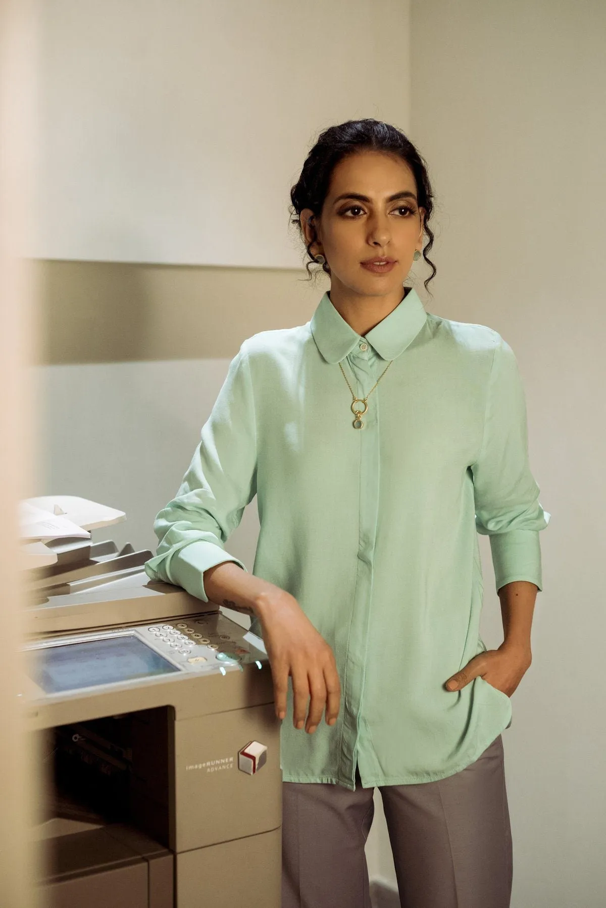 Relaxed fit  Formal Shirt for women