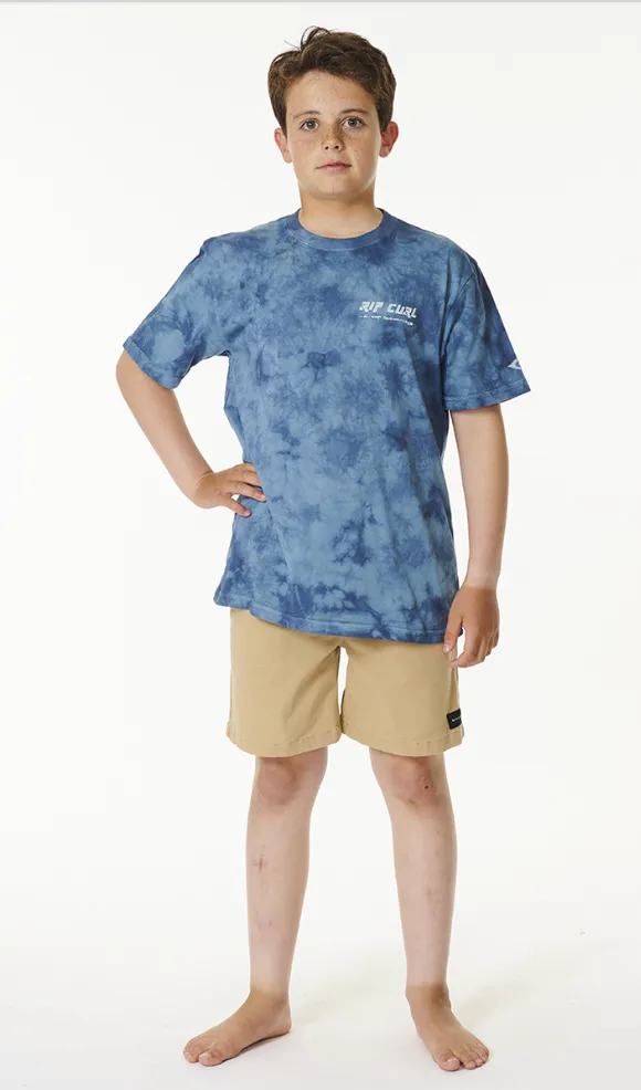 Ripcurl Pure Surf Tie Dye Short Sleeve Tee Boy