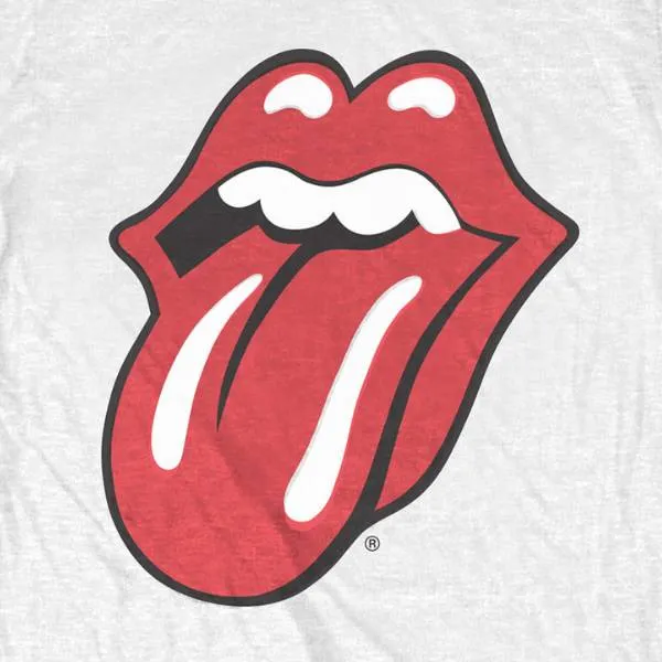 Rolling Stones Kids T-Shirt - Classic Rolling Stones Tongue Logo - White T-Shirt