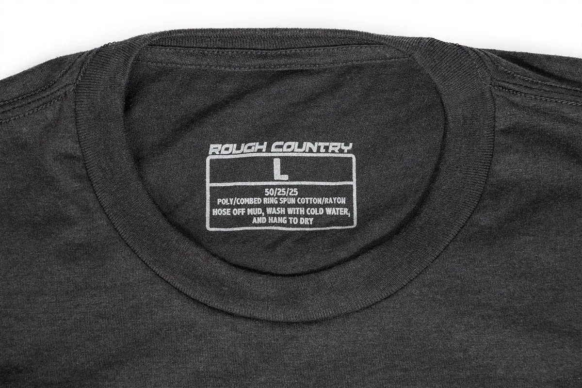 Rough Country T-Shirt - Horizontal Tread - Grey - 2XL