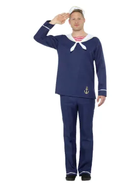 Sailor Man Costume, Blue & White