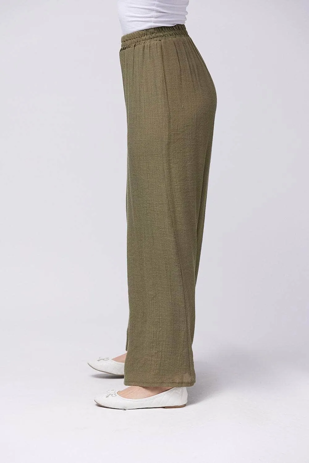 Saloos Double Layer Wide Leg Floaty Trousers