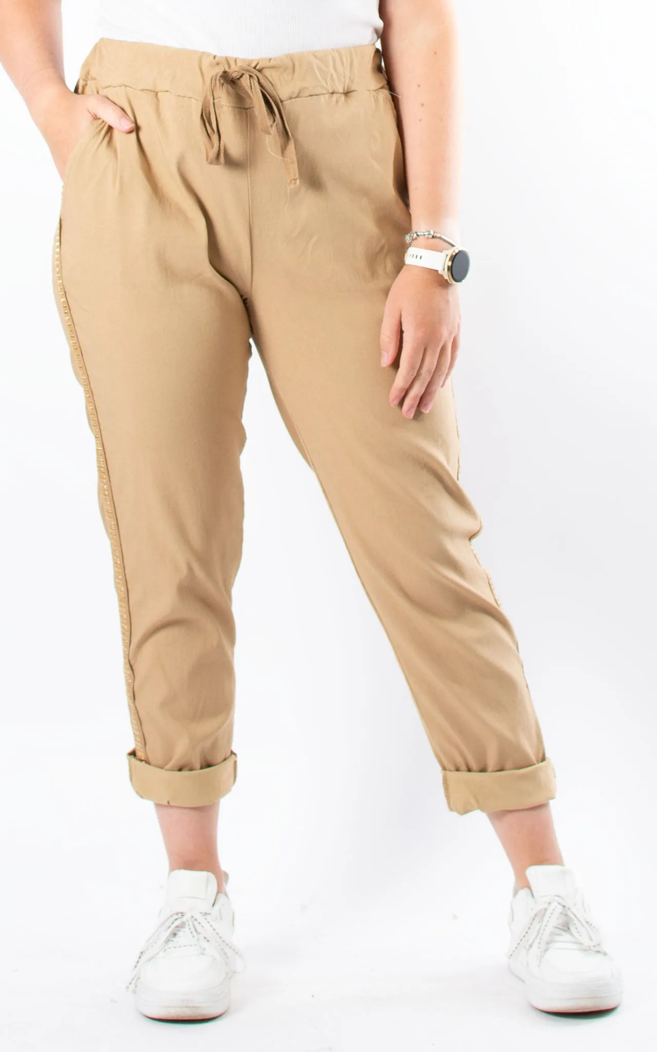 Side Strap Magic Jogger | Camel