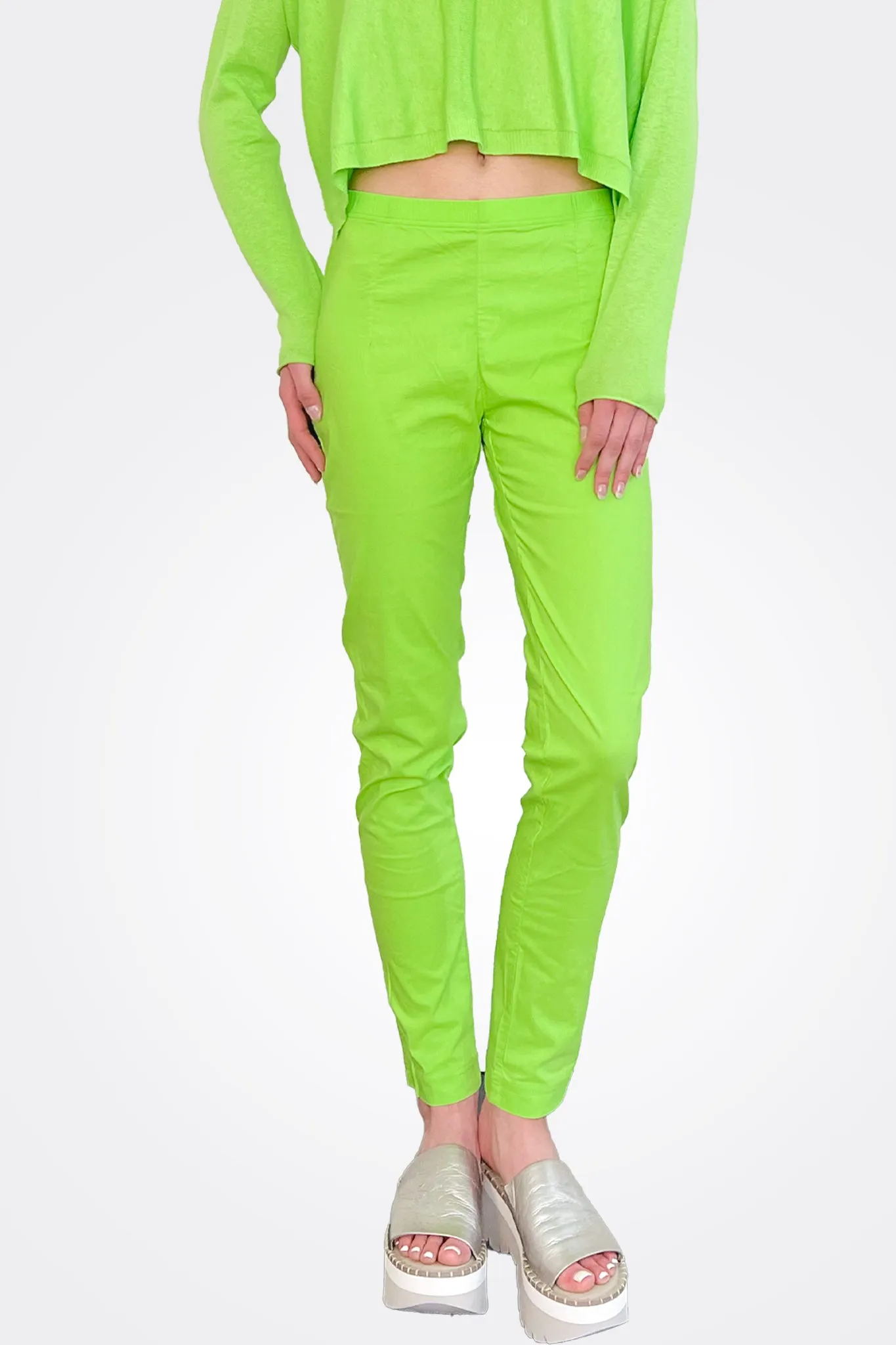 Slim Fit Trousers - Lime