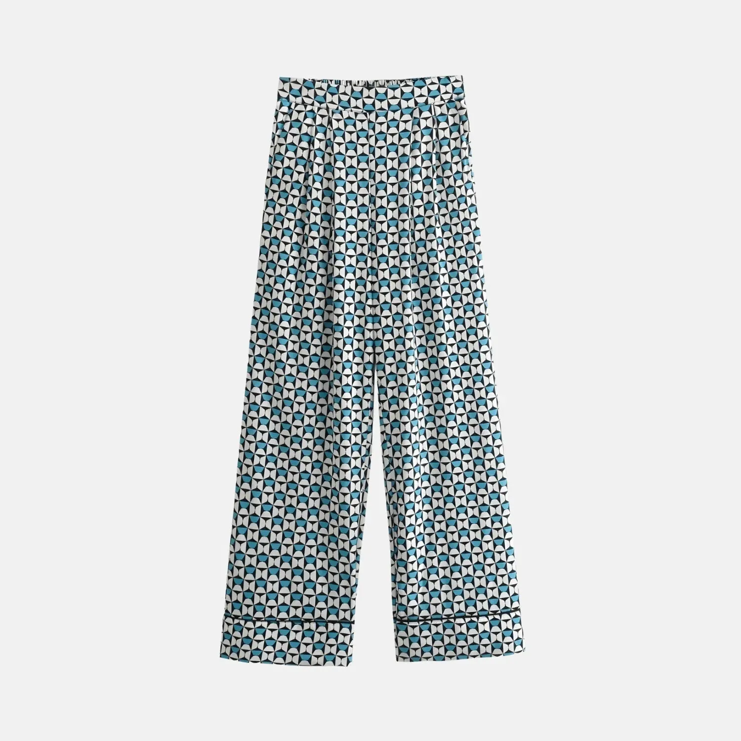 Soreya – Geometric print – Wide-leg pants