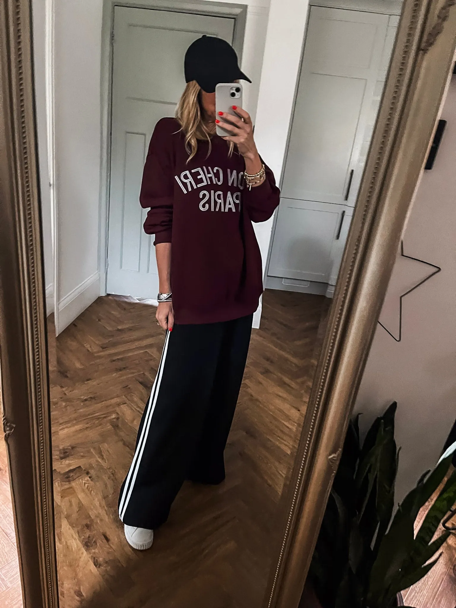 Sports Stripe Wide Leg Joggers