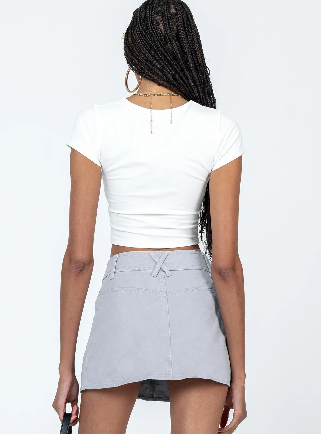 Stanton Mini Skirt Grey