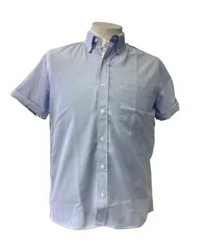 Suttons Limited Edition Nonbinary Shirt Light Blue Buttondown Signature Patches