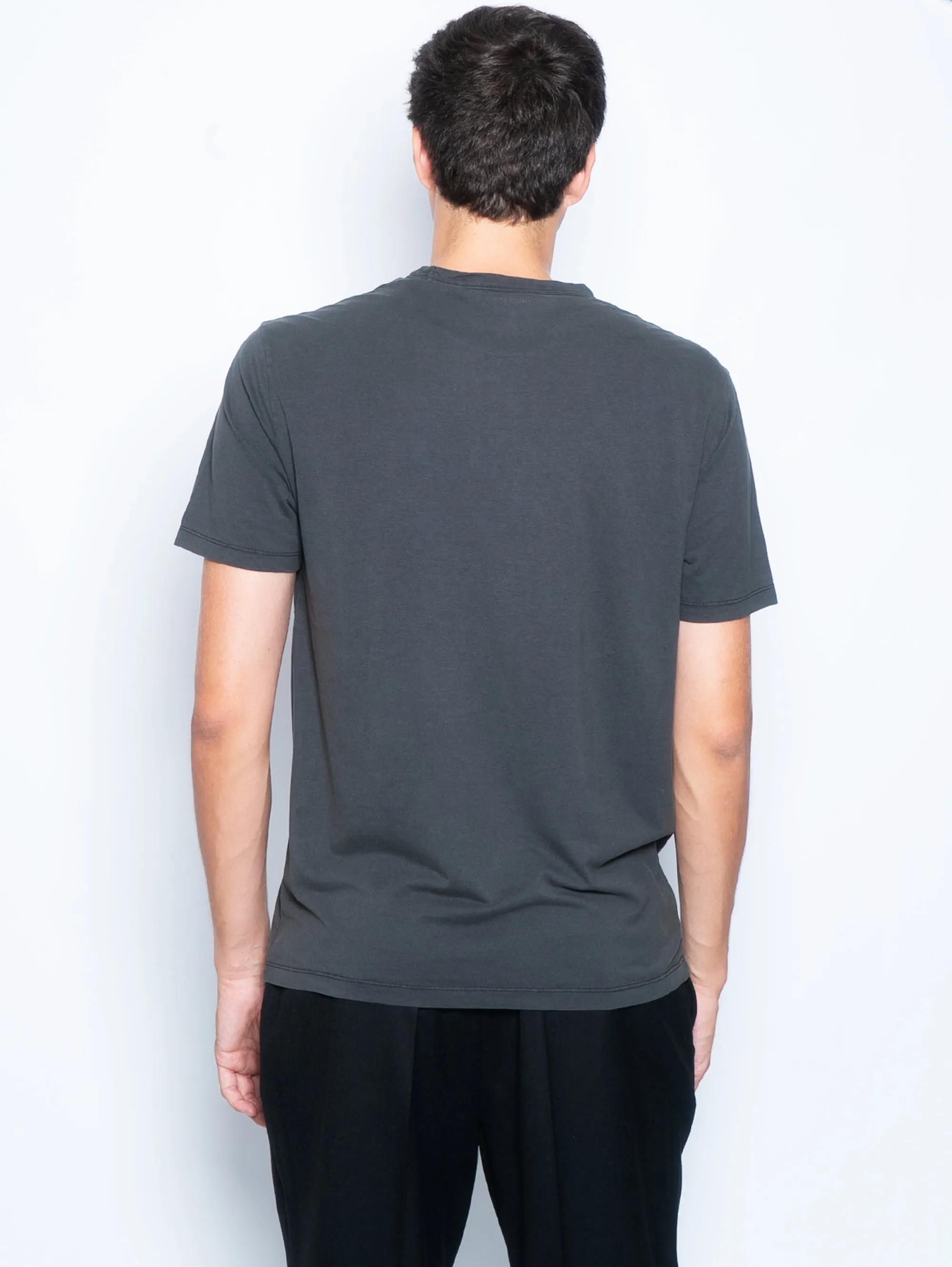 T-shirt in Cotone Tencel Grigio