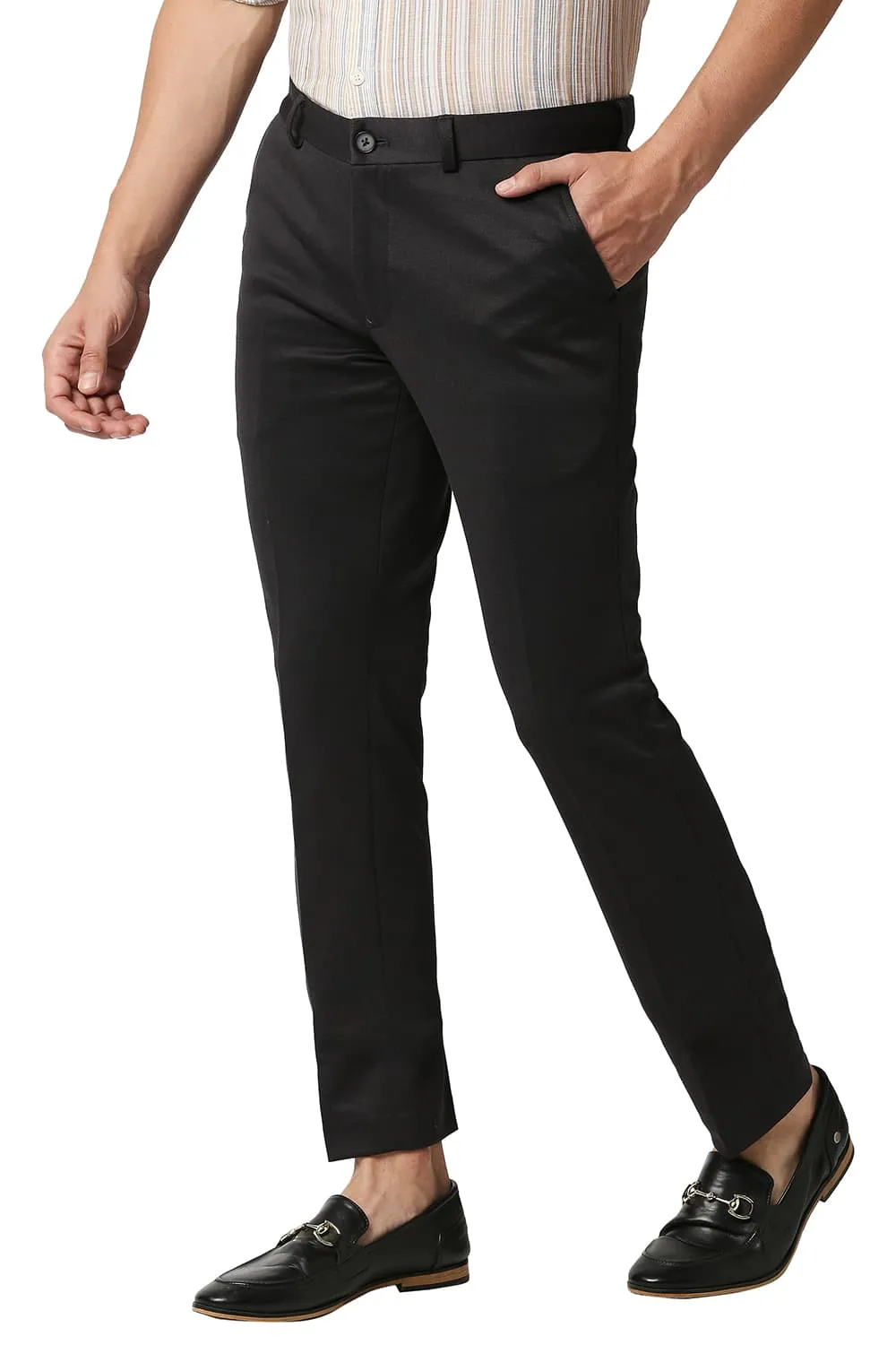 Tapered Fit Knit Trousers