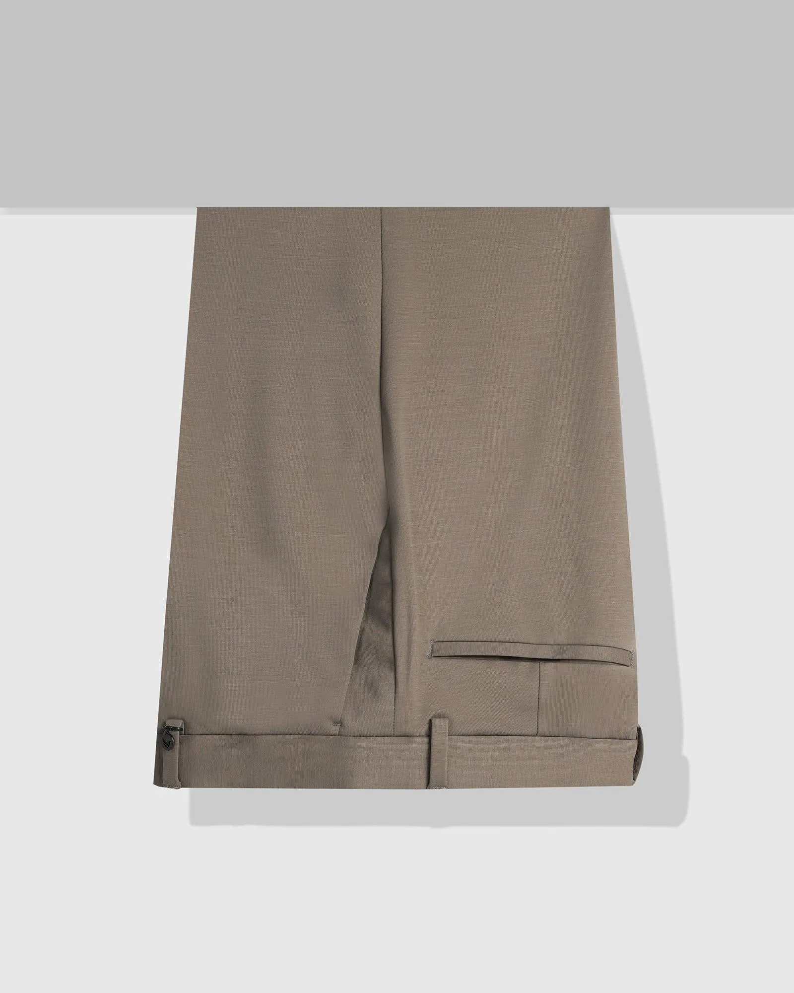 TechPro Slim Fit B-91 Formal Khaki Solid Trouser - Explorer