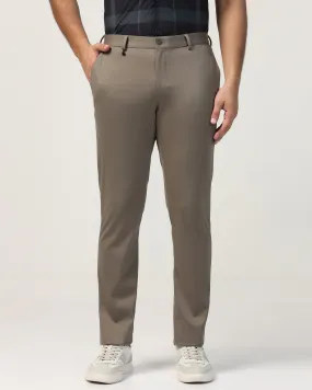 TechPro Slim Fit B-91 Formal Khaki Solid Trouser - Explorer