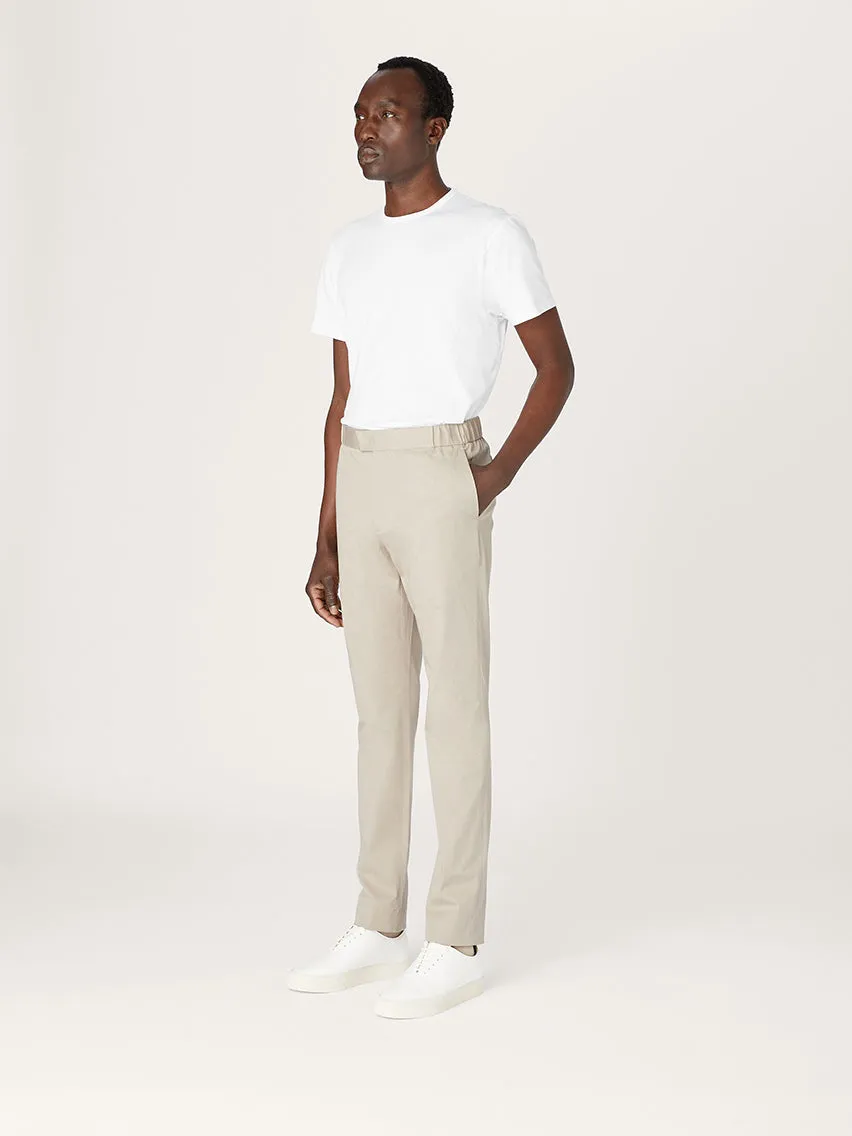 The 24 Trouser || Beige | Stretch Cotton