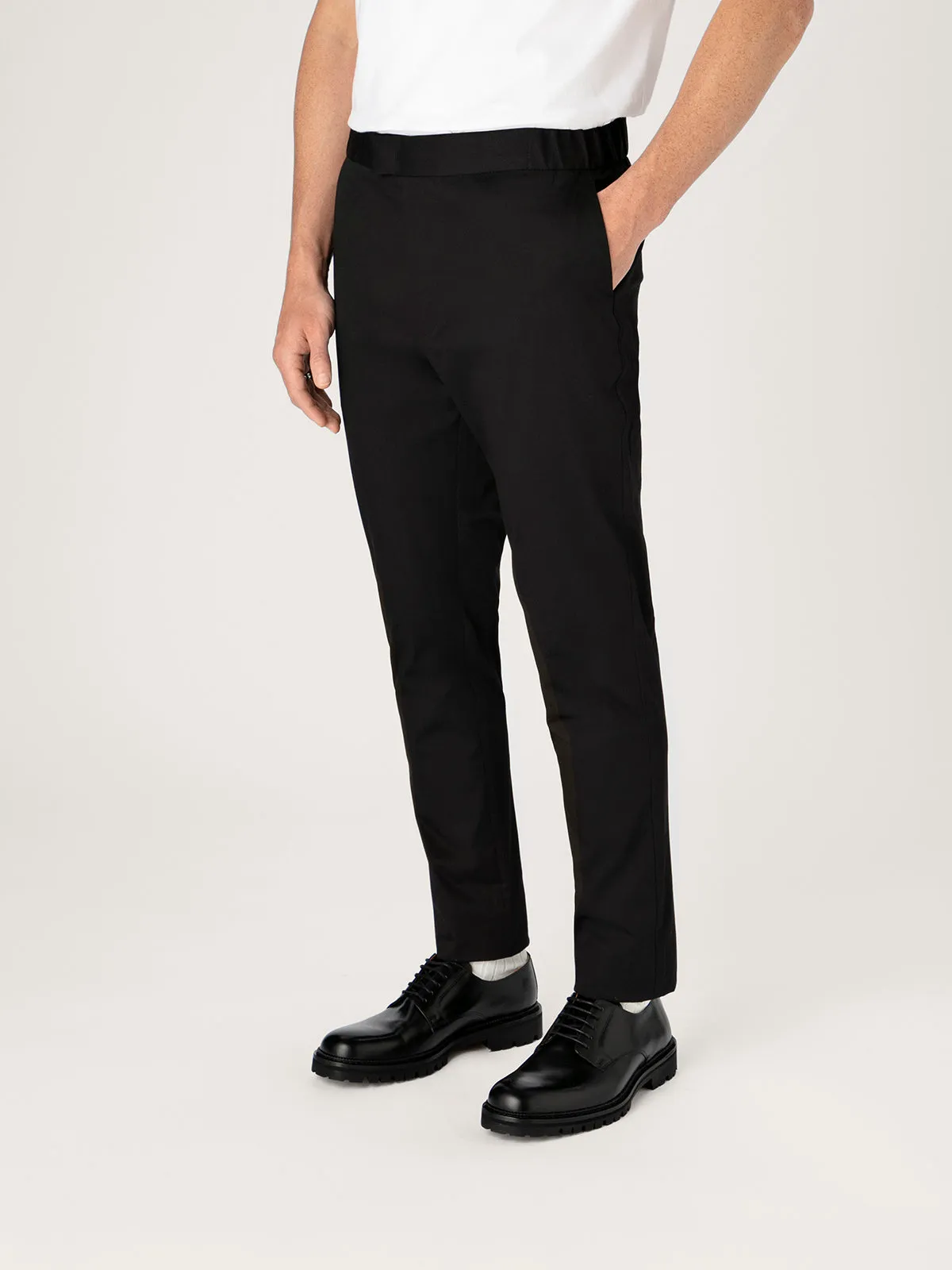 The 24 Trouser || Black | Stretch Cotton