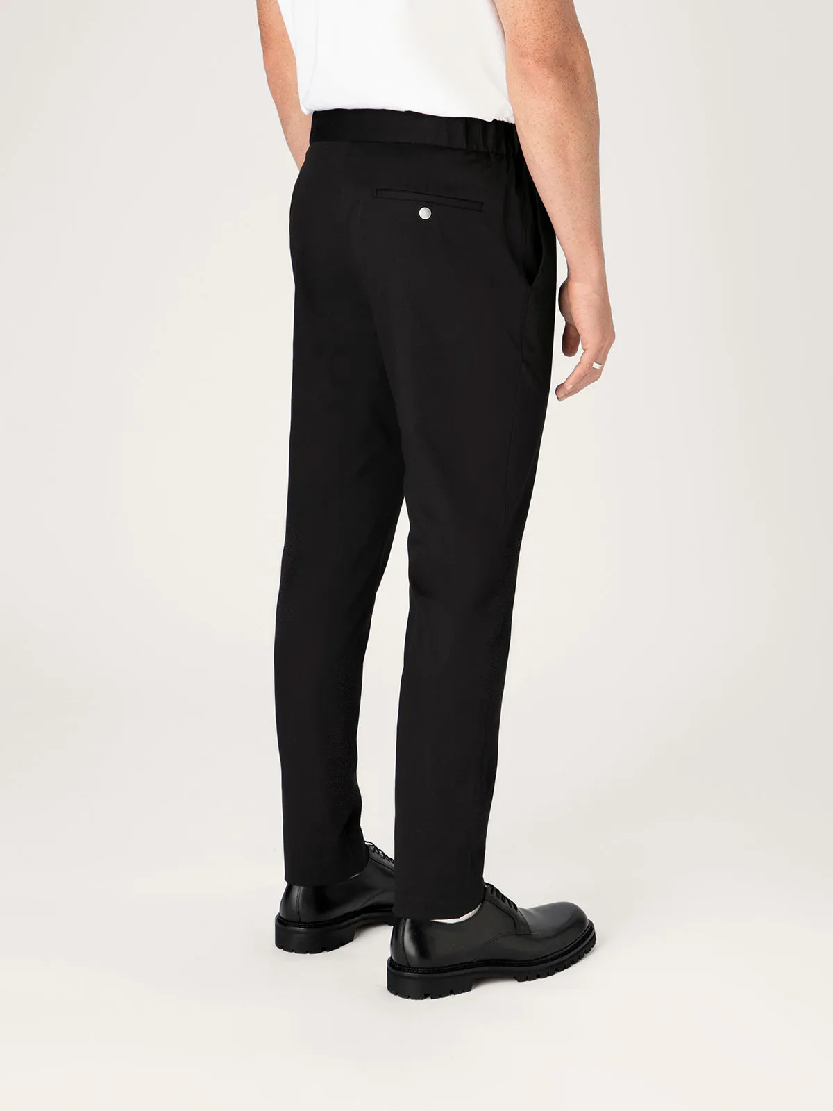 The 24 Trouser || Black | Stretch Cotton