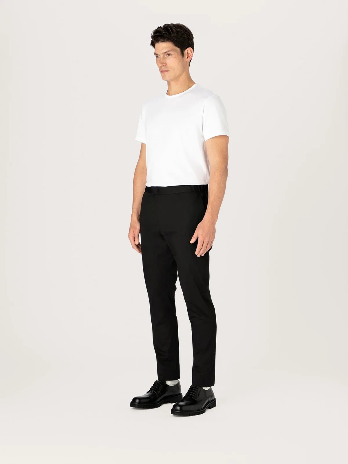 The 24 Trouser || Black | Stretch Cotton