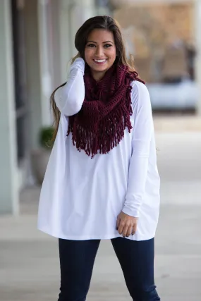 The Perfect Piko Top-White