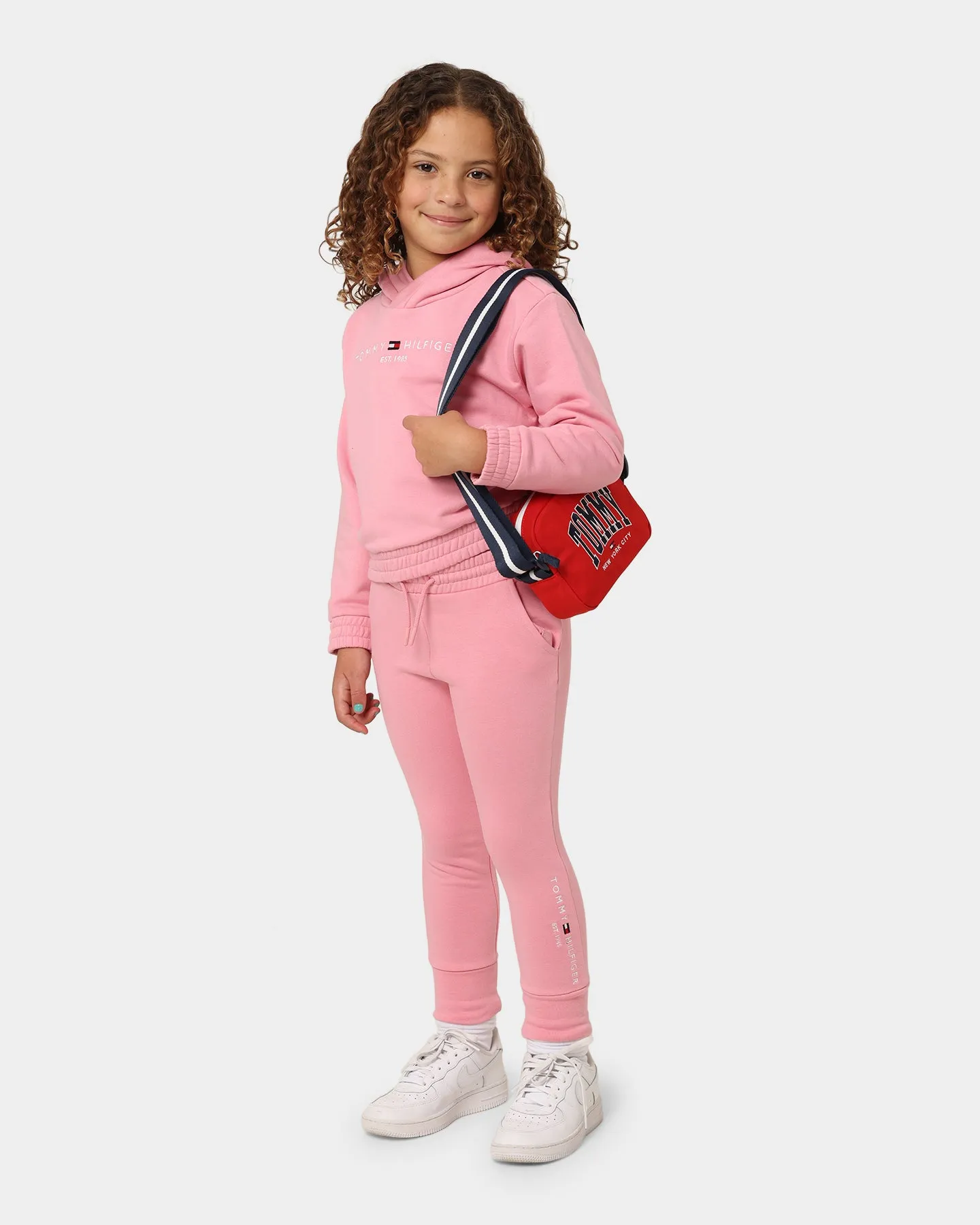 Tommy Hilfiger Kids' Essential Hoodie Set Fresh Pink