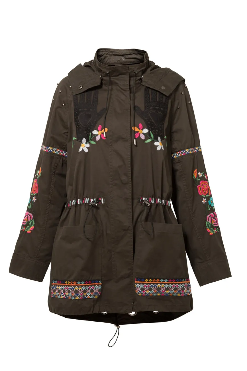 Tula Embroidered Parka Jacket Desigual Style 19SWEW54