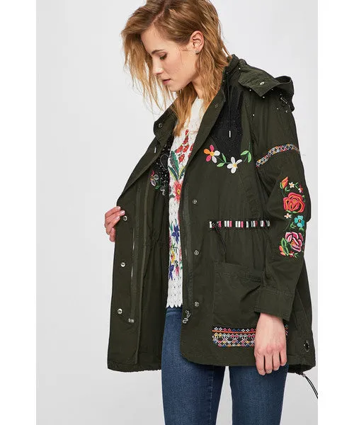 Tula Embroidered Parka Jacket Desigual Style 19SWEW54