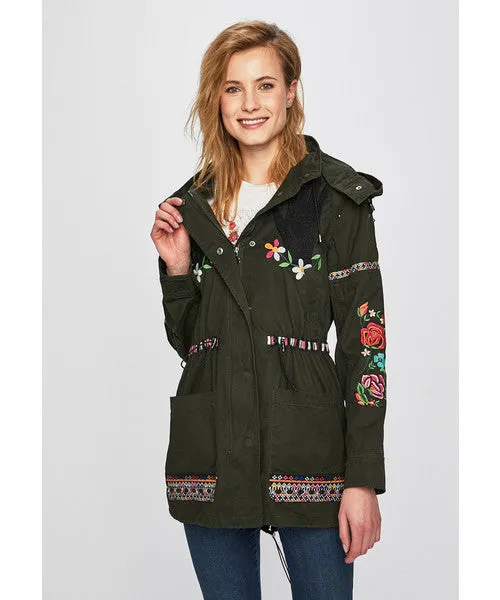 Tula Embroidered Parka Jacket Desigual Style 19SWEW54