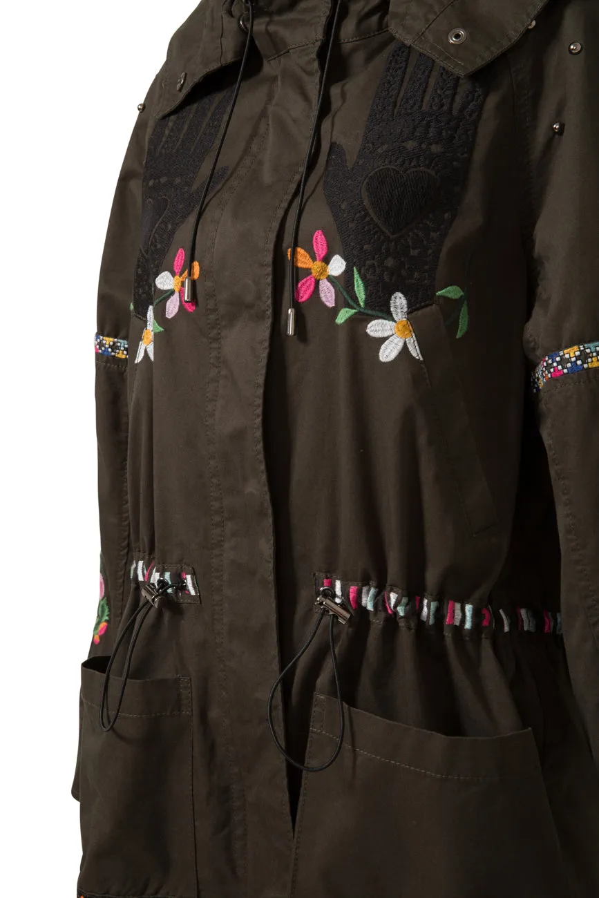 Tula Embroidered Parka Jacket Desigual Style 19SWEW54