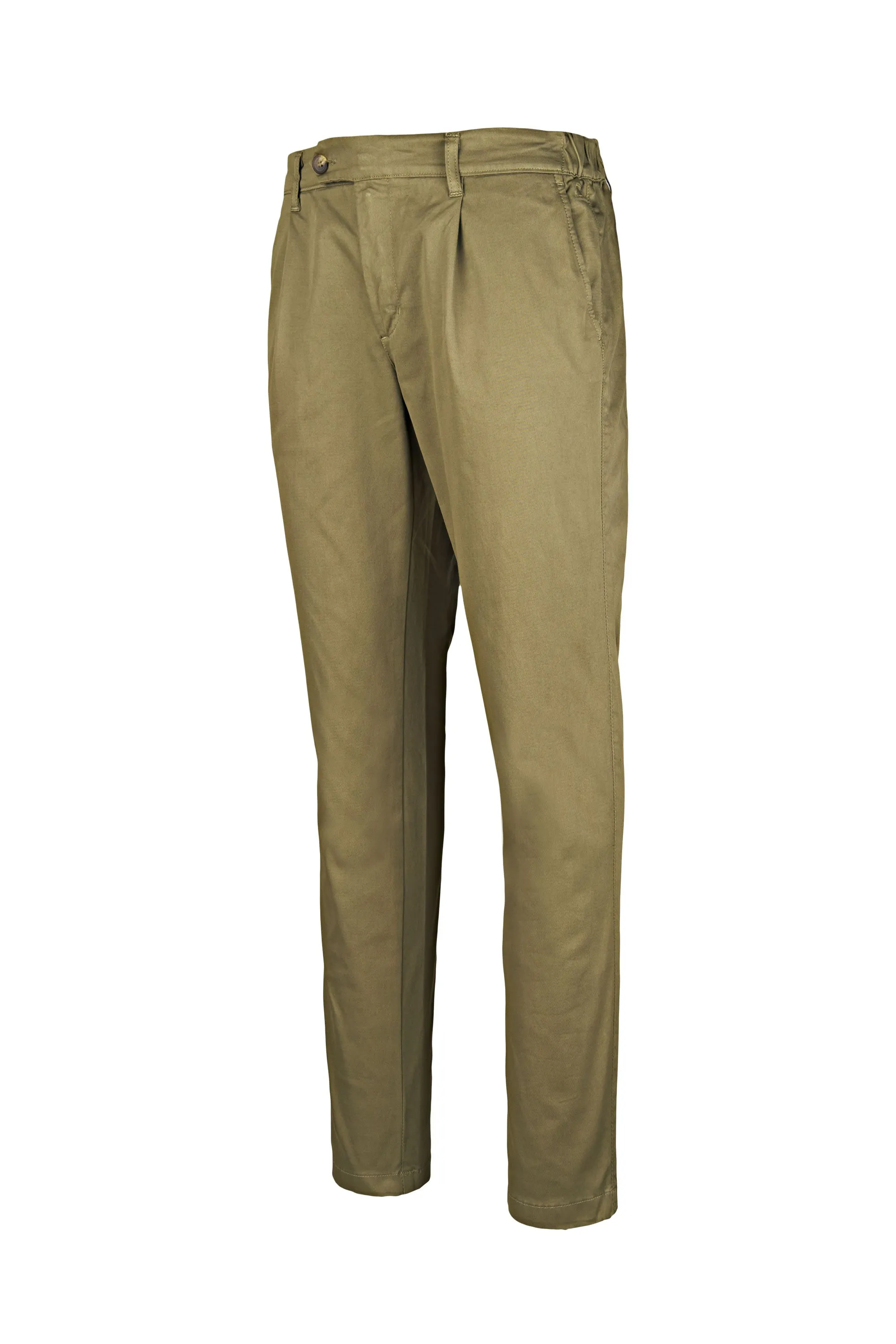 Twill Stretch Cotton Trousers