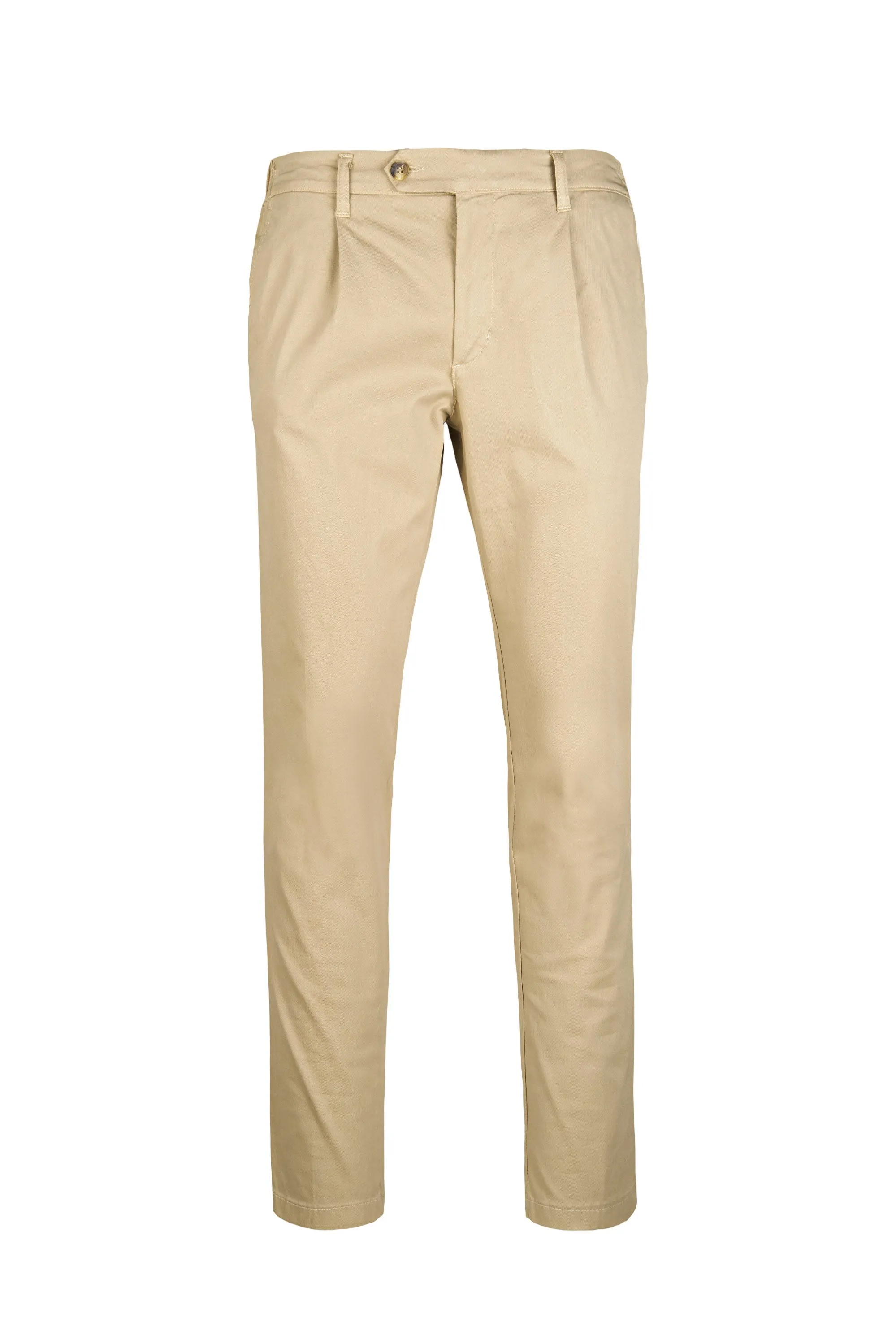 Twill Stretch Cotton Trousers